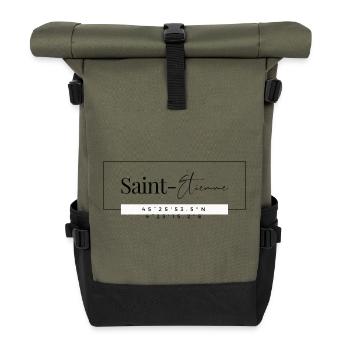Saint-étienne - cadeau - hollywood - Sac à dos roll top - olive/noir - Devant