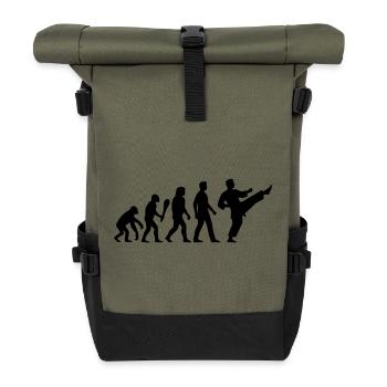 Karate Evolution - Roll Top Backpack - olive/black - Front