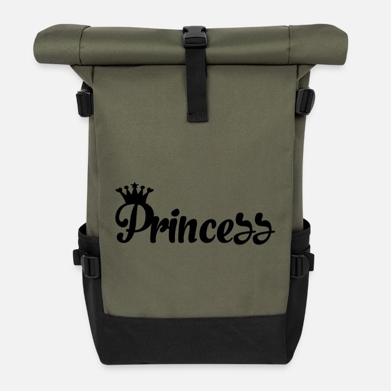 Princess - Rolltop Rucksack - Olive/Schwarz