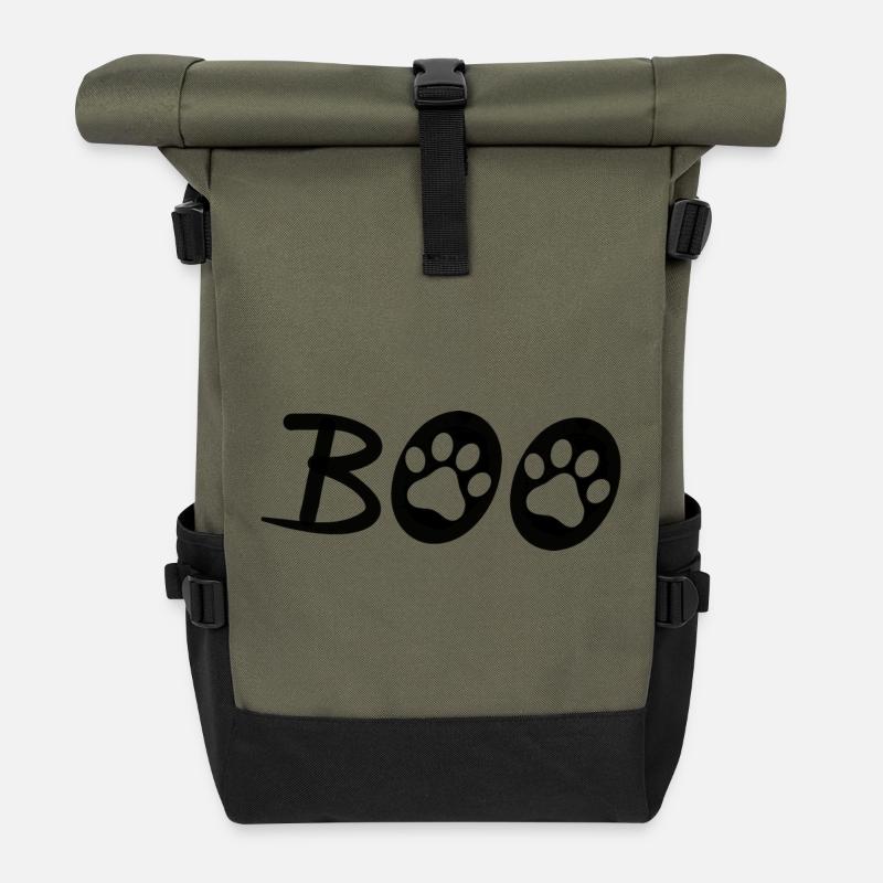 BOO - Rolltop Rucksack - Olive/Schwarz