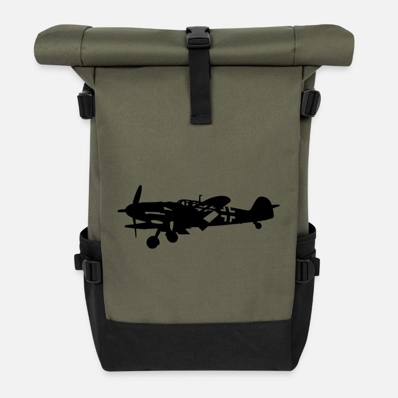 Bf-109 - Sac à dos roll top - olive/noir