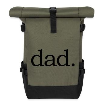 dad - dad - Roll Top Backpack - olive/black - Front