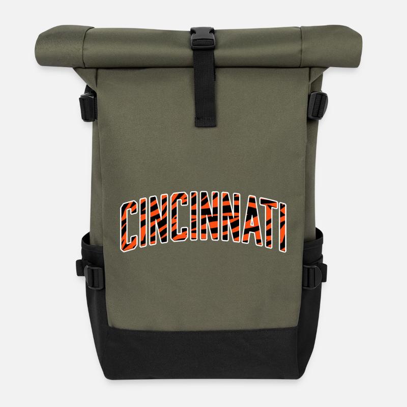 Cincinnati Tiger Stripe - Rolltop Rucksack - Olive/Schwarz