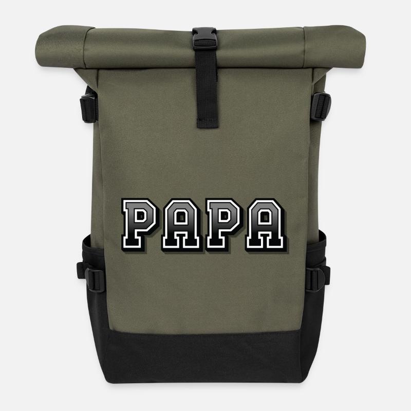 DAD - Roll Top Backpack - olive/black