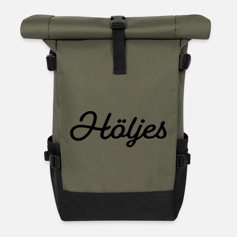 Bezug schwarz - Rolltop Rucksack - Olive/Schwarz
