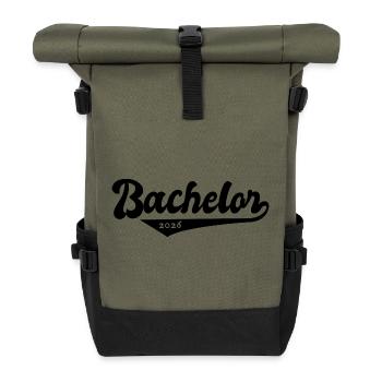 Bachelor 2026 Graduation Graduation - Roll Top Backpack - olive/black - Front