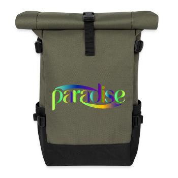 Conception du scénario Paradise Rainbow - Sac à dos roll top - olive/noir - Devant