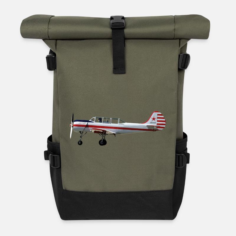 Yak-52 - Rolltop Rucksack - Olive/Schwarz