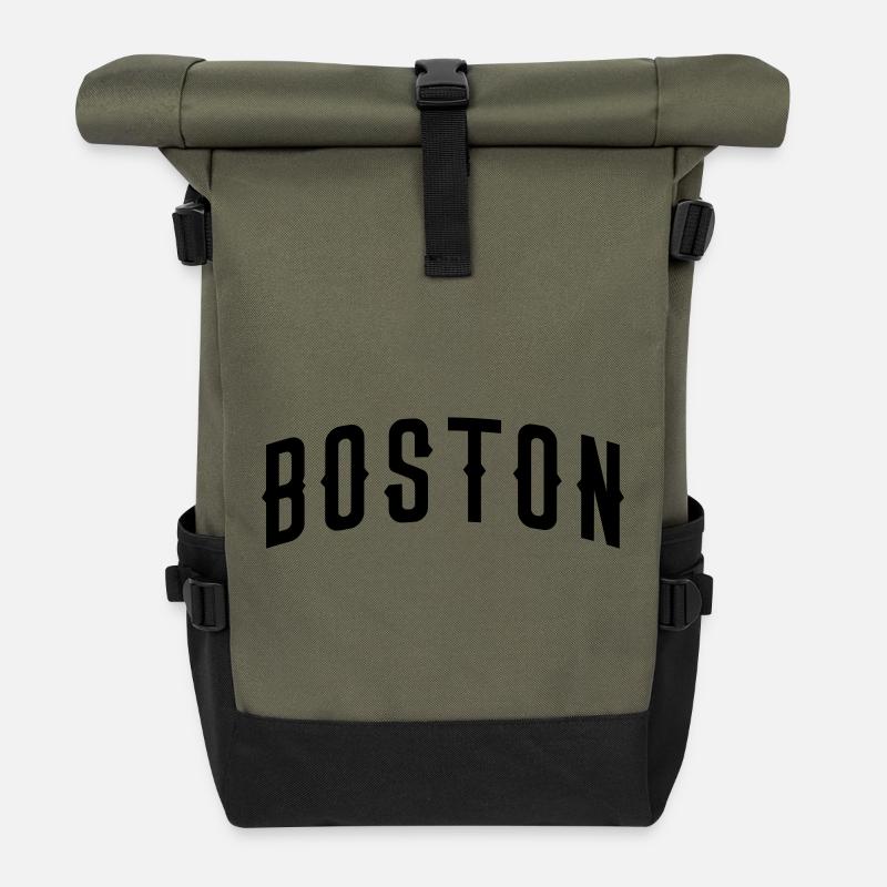 Boston - Sac à dos roll top - olive/noir