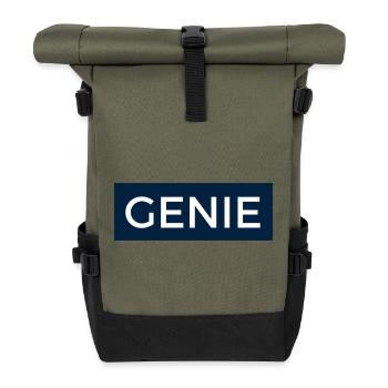Genie - Design for all geniuses! - Roll Top Backpack - olive/black - Front