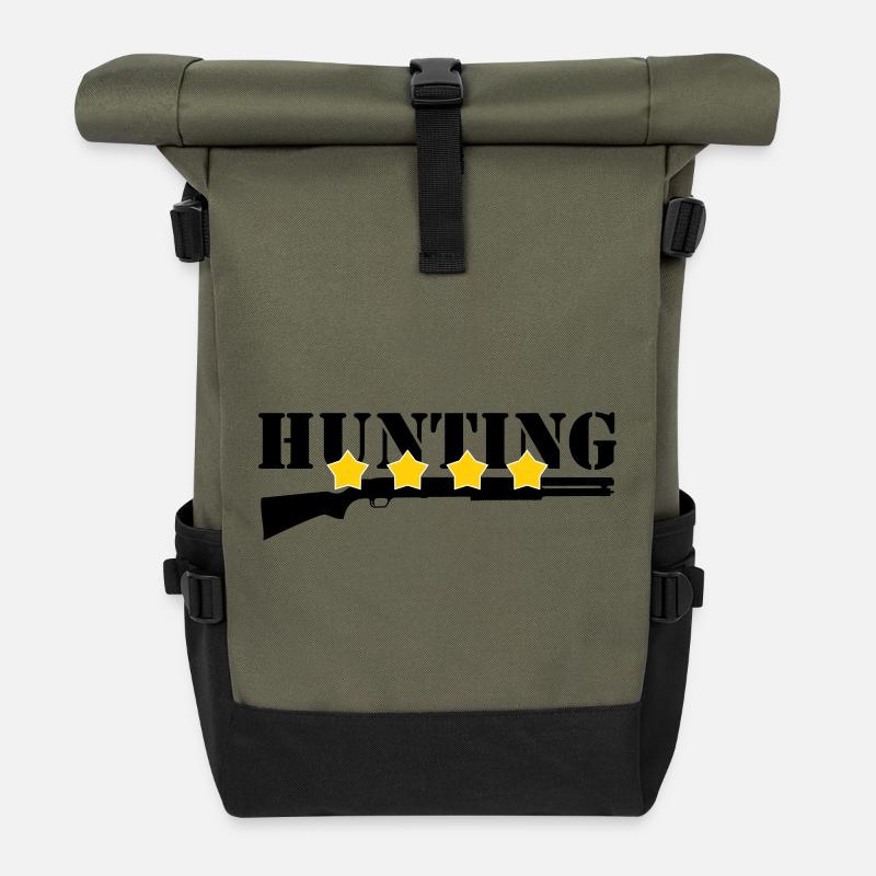 Hunting - Hunter - Roll Top Backpack - olive/black