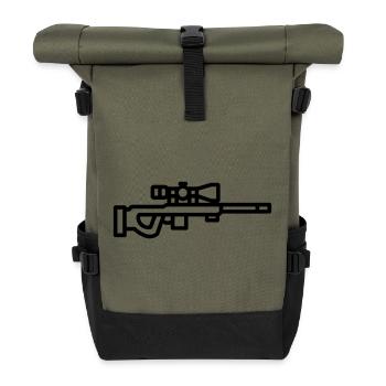 sniper - Roll Top Backpack - olive/black - Front