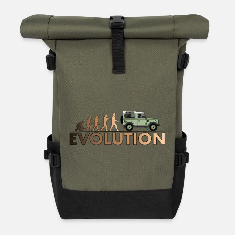Defender 90 Evolution - Sac à dos roll top - olive/noir