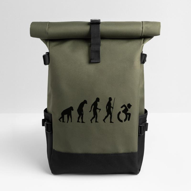 Fauteuil roulant Evolution. L’évolution du fauteuil roulant # Sac à dos roll top