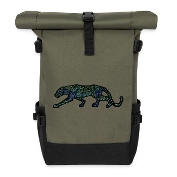 Panther Inca Design - Rolltop Rucksack - Olive/Schwarz - Vorne