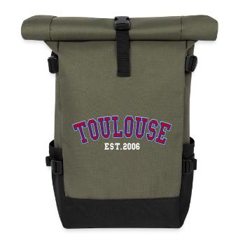 Toulouse Est. 2006 - Rolltop Rucksack - Olive/Schwarz - Vorne