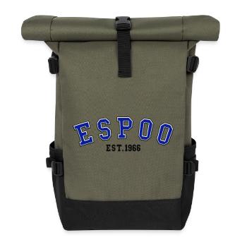 Espoo Est. 1966 - Roll Top Backpack - olive/black - Front