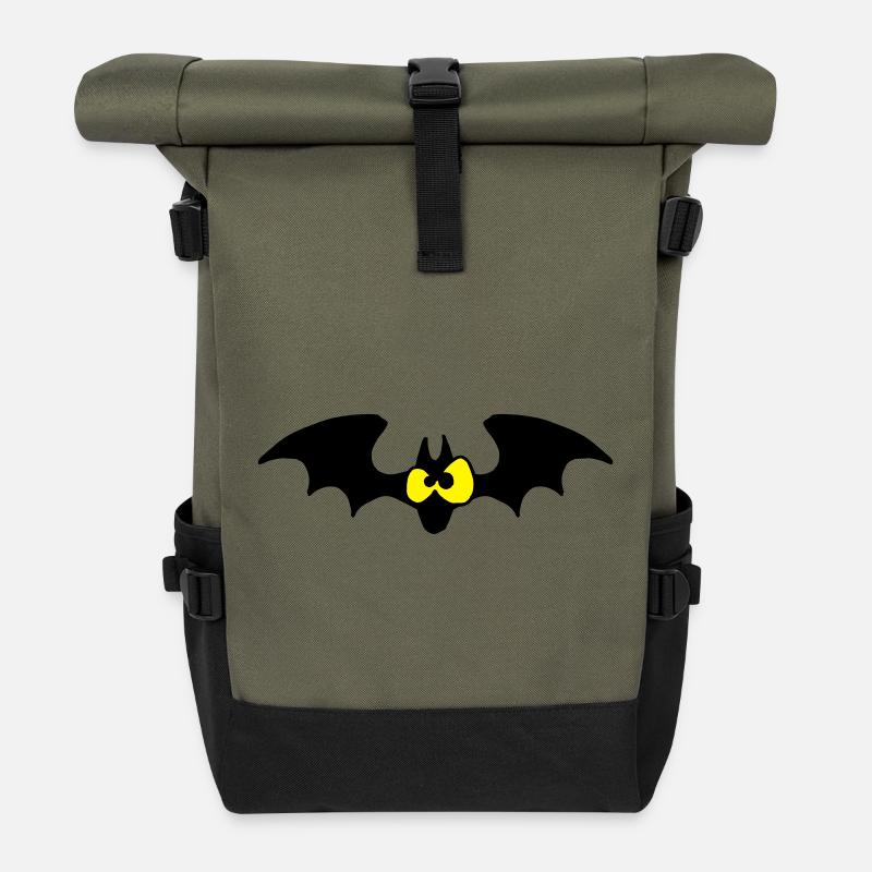Fledermaus - Rolltop Rucksack - Olive/Schwarz