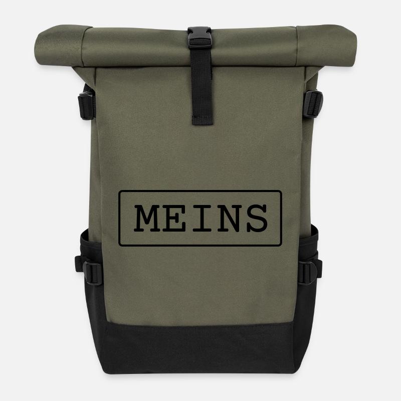 Meins - Rolltop Rucksack - Olive/Schwarz