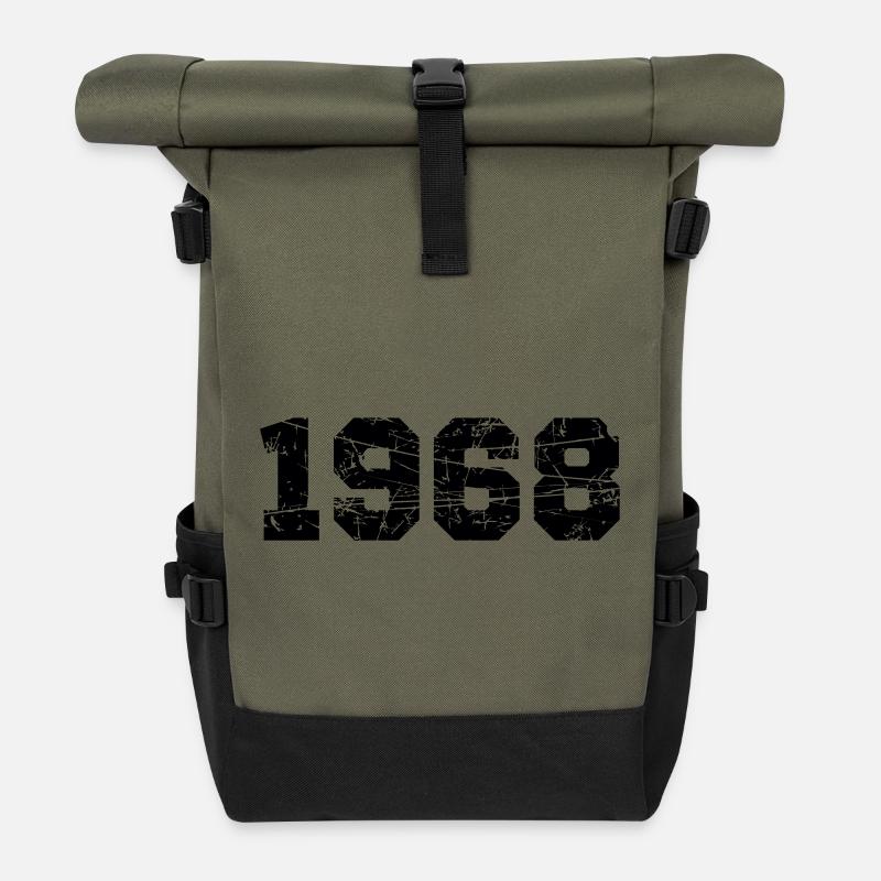 1968 - Rolltop Rucksack - Olive/Schwarz