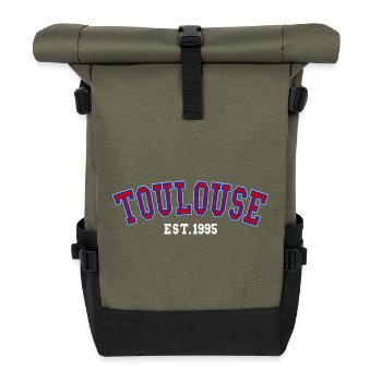 Toulouse Est. 1995 - Rolltop Rucksack - Olive/Schwarz - Vorne