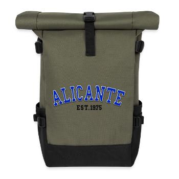 Alicante gegründet 1975 - Rolltop Rucksack - Olive/Schwarz - Vorne