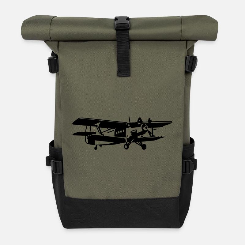 An-2 - Rolltop Rucksack - Olive/Schwarz