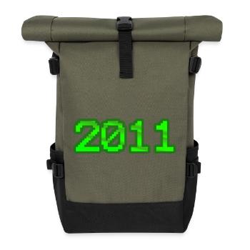 Computer 2011 - Rolltop Rucksack - Olive/Schwarz - Vorne