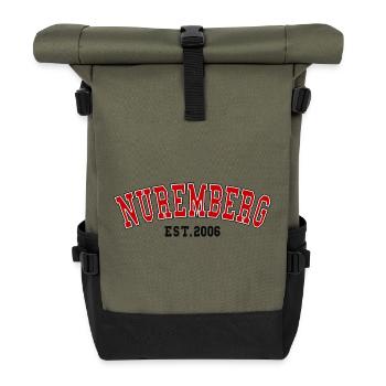 Nuremberg fondée en 2006 - Sac à dos roll top - olive/noir - Devant