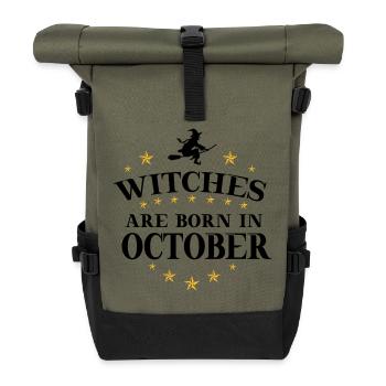 Witches Oktober - Rolltop Rucksack - Olive/Schwarz - Vorne