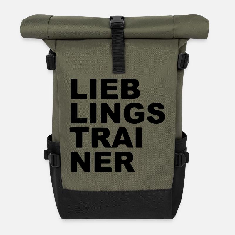 Lieblings Trainer - Rolltop Rucksack - Olive/Schwarz