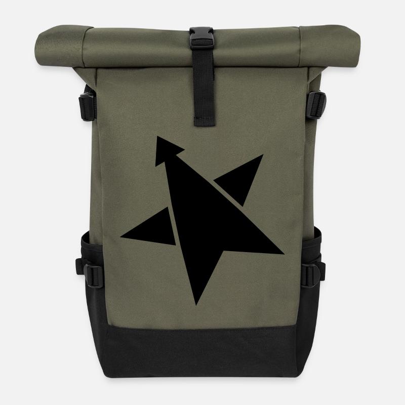 Rocket STAR - Sac à dos roll top - olive/noir