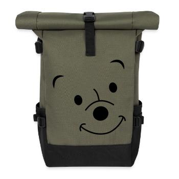 Laughing bear - Roll Top Backpack - olive/black - Front