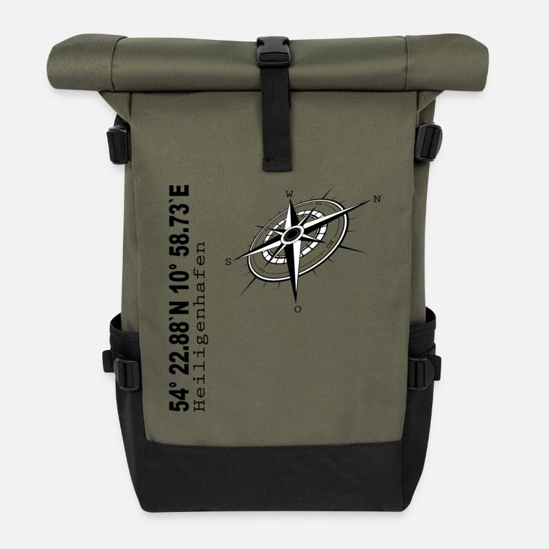 Heiligenhafen - Rolltop Rucksack - Olive/Schwarz