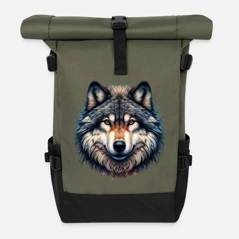Wolf - Rolltop Rucksack - Olive/Schwarz