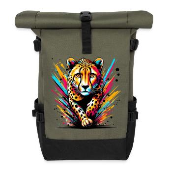 Gepard - Rolltop Rucksack - Olive/Schwarz - Vorne