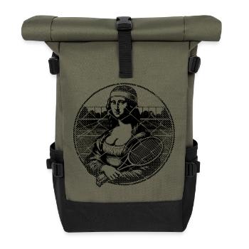 Art and Tennis Retro renaissance - Roll Top Backpack - olive/black - Front