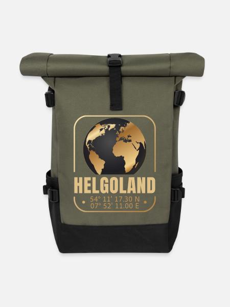 Helgoland - Rolltop Rucksack - Olive/Schwarz