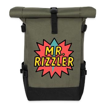 Herr Rizzler - Rolltop Rucksack - Olive/Schwarz - Vorne