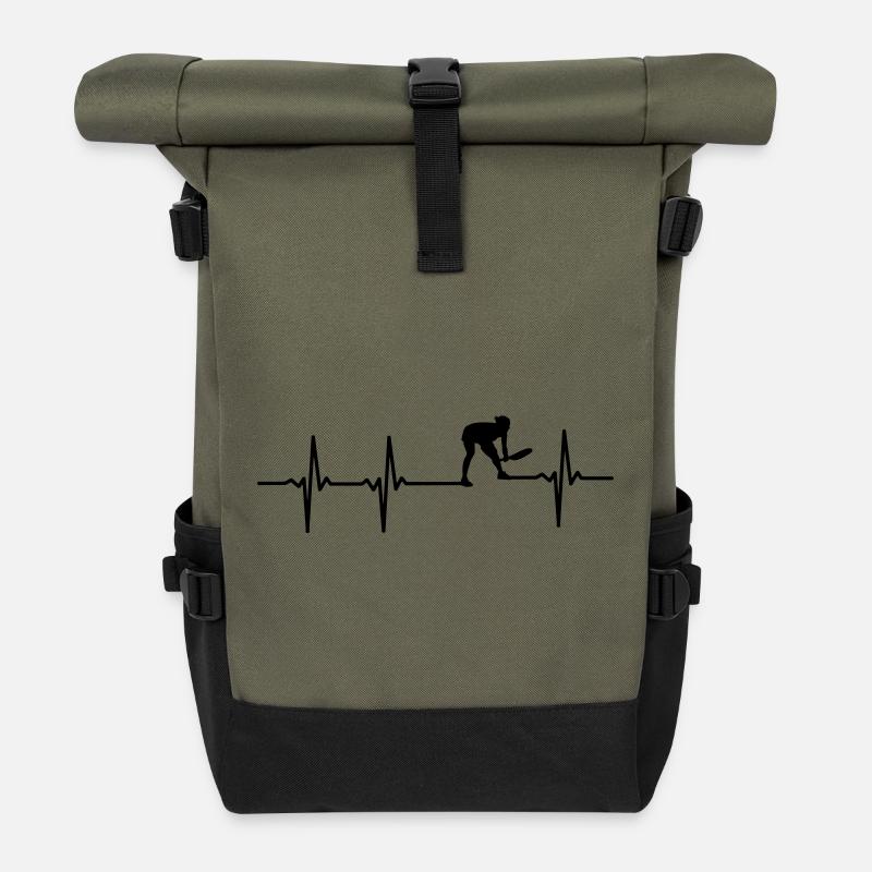 Tennis EKG - Rolltop Rucksack - Olive/Schwarz
