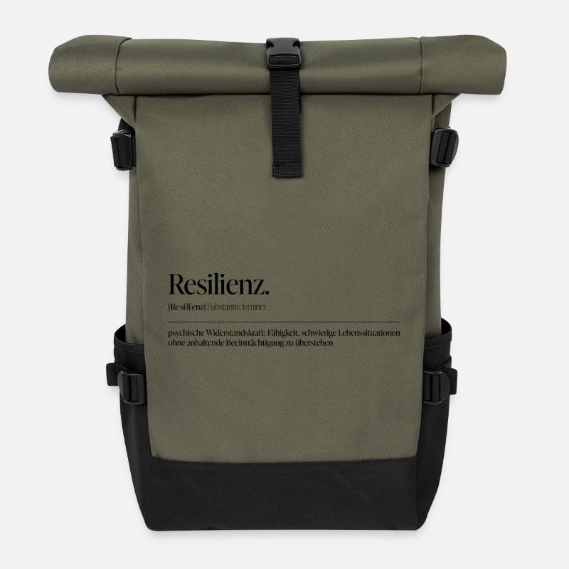 Résilience - Sac à dos roll top - olive/noir