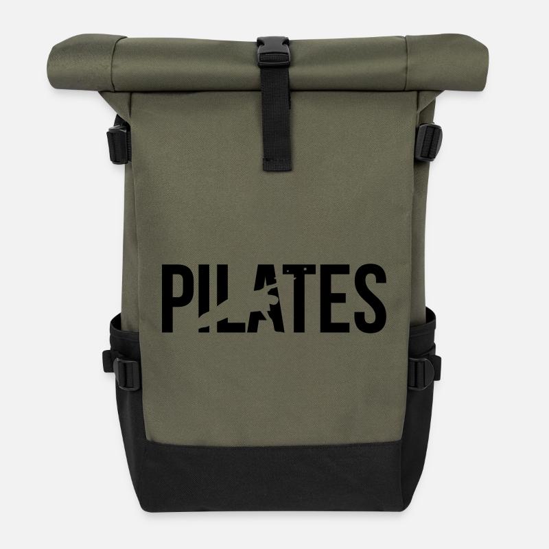 pilates - Rolltop Rucksack - Olive/Schwarz