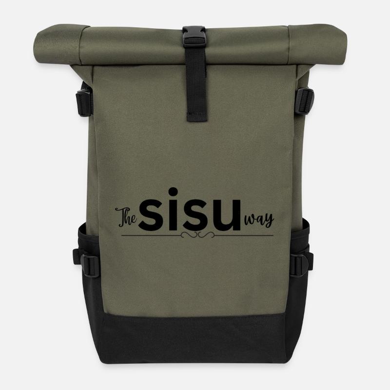 La voie Sisu - Sac à dos roll top - olive/noir