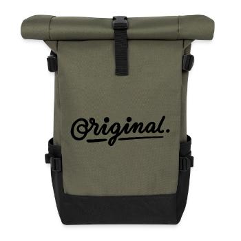 Original - Rolltop Rucksack - Olive/Schwarz - Vorne