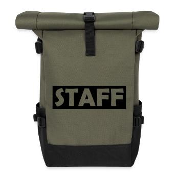 Staff - Rolltop Rucksack - Olive/Schwarz - Vorne
