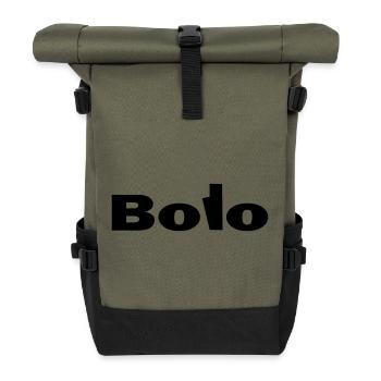 Bolo like Bologna - Roll Top Backpack - olive/black - Front