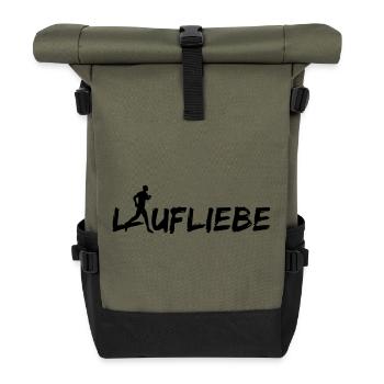 Laufliebe Men - Rolltop Rucksack - Olive/Schwarz - Vorne