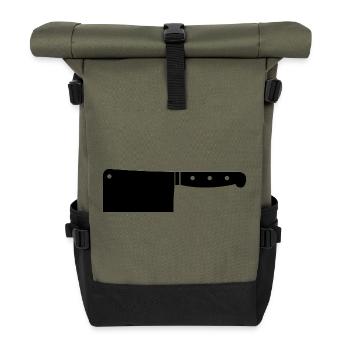 Fleischbeil - Rolltop Rucksack - Olive/Schwarz - Vorne