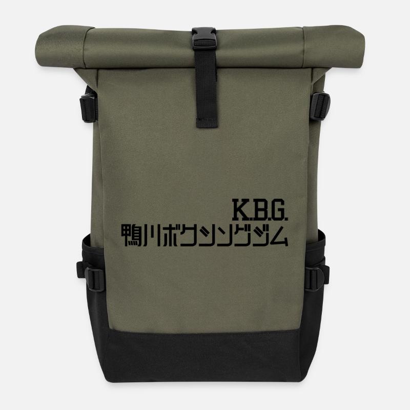 K.B.G. (Kamogawa Boxing Gym) - Sac à dos roll top - olive/noir