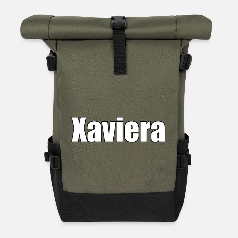 Xaviera - Roll Top Backpack - olive/black